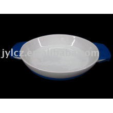 Oval bakeware with silicone handle&base